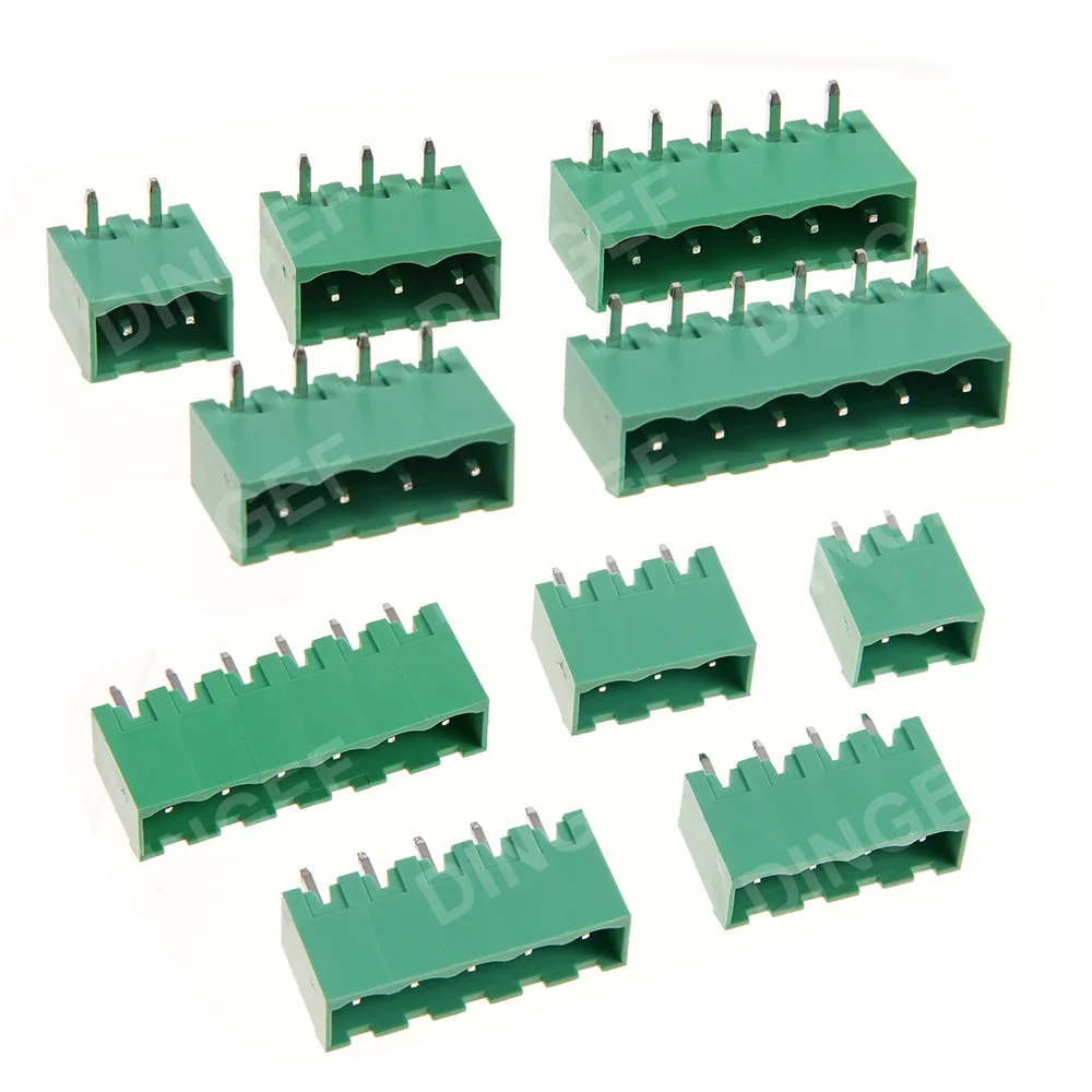 5PCS KF2EDG 2 3 4 5 6 7 8 9 10 12 PINPlug-in Seal PCB Plug-in Terminal Block 5.08mm Male Header Wire Connector 2EDG