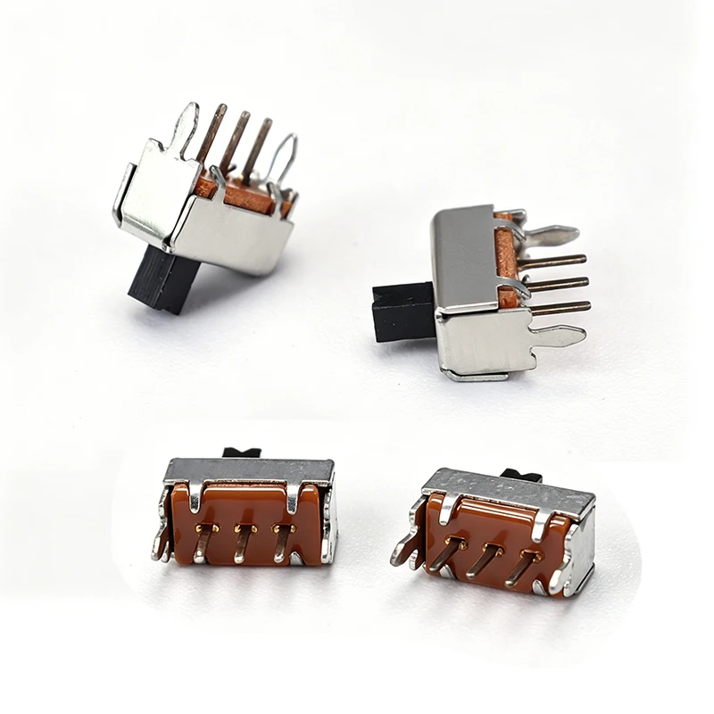 5pcs Single-Row Straight Plug Power Switch SS-12D07G3 3mm Toggle Handle Length Durable Electronic Component