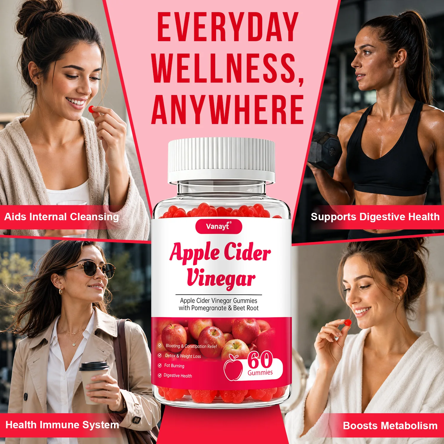 Apple Cider Vinegar Gummies wi - Herbal Wellness In ulasan dan harga