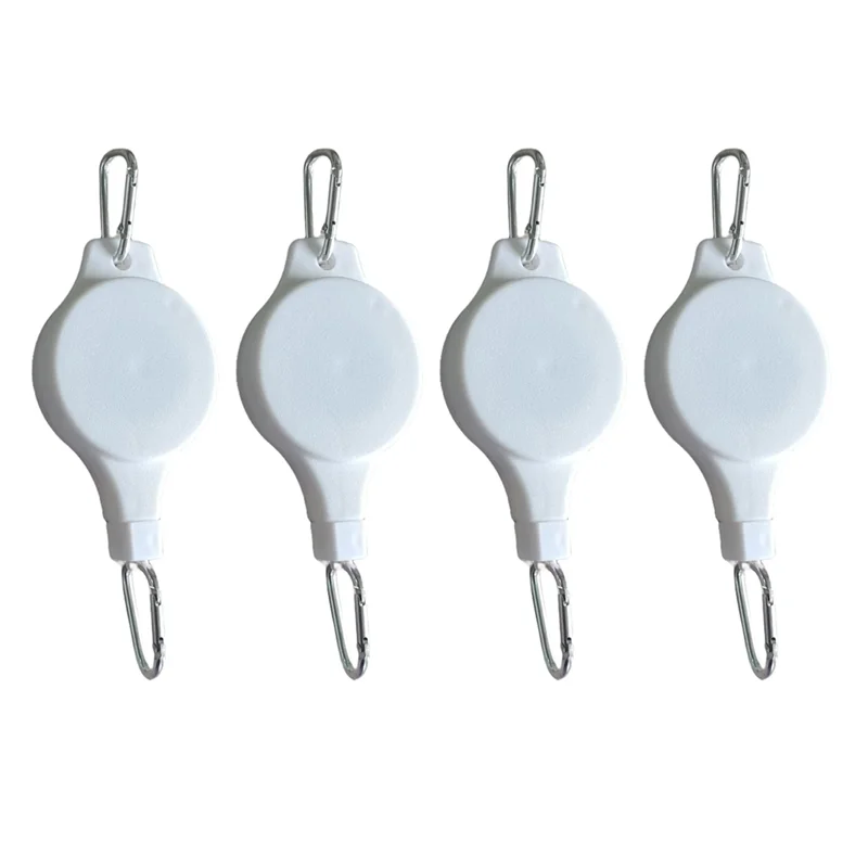Plant Pulley Retractable Hanger Plant Pulley Adjustable Height Wheel For Hanging Plants Indoor(4PCS)