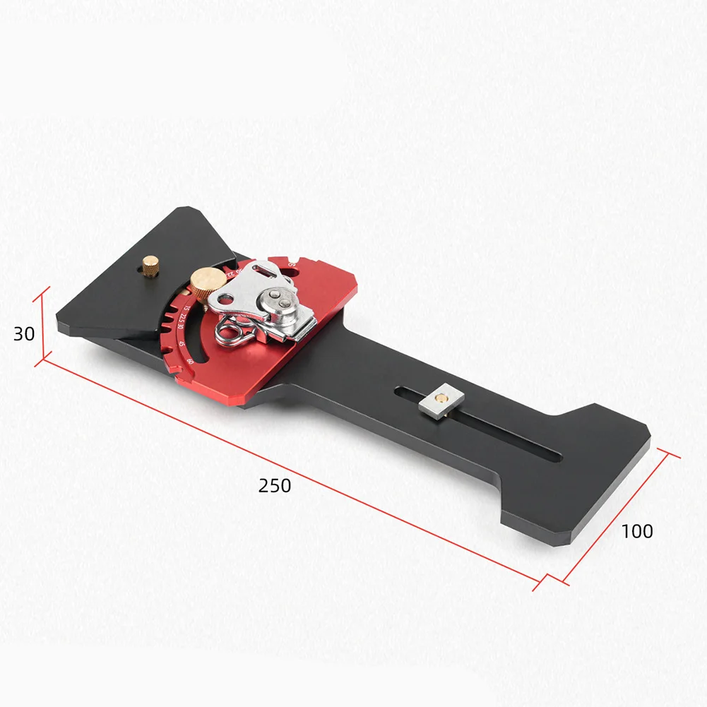 

CNC Aluminum 90 Degree Guide Stop Block for Track and Rail Saws Angle Adjustment 15 to 60 Degrees Quick Lock for Fast Setup