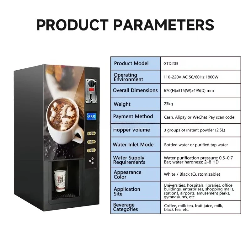 FOODLINE Manufacturer Coffee Vending Device Remote Sales Data Monitor Stainless Steel Inner Water Tank Cabinet