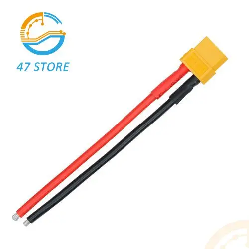 XT60 Female  / Male Plug Battery Connector To XT60 Male Plug Adapter Connector With 14AWG Silicone  Flexible Wire Connector