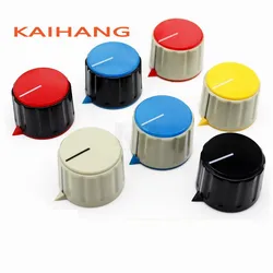 2PCS KN28-21 28*21MM Plastic knob Potentiometer knob cap Instrument panel operation switch knob cap Round hole 6MM