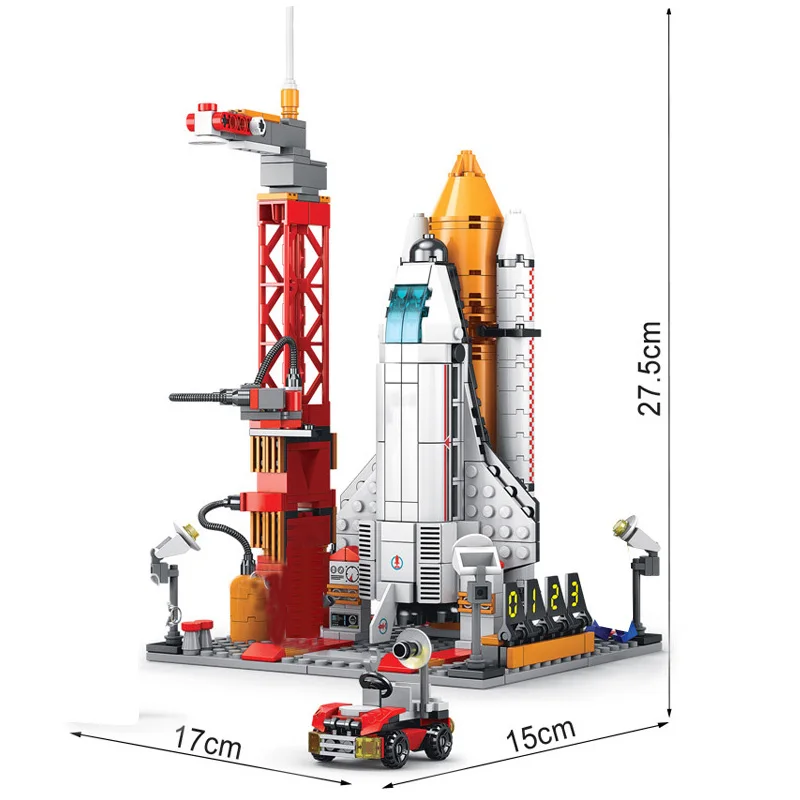 Детский космический челнок, авиационные пилотируемые ракетные строительные блоки, астронавт, фигурка города, Аэрокосмическая модель, конструктор Lele, кирпичи, игрушки