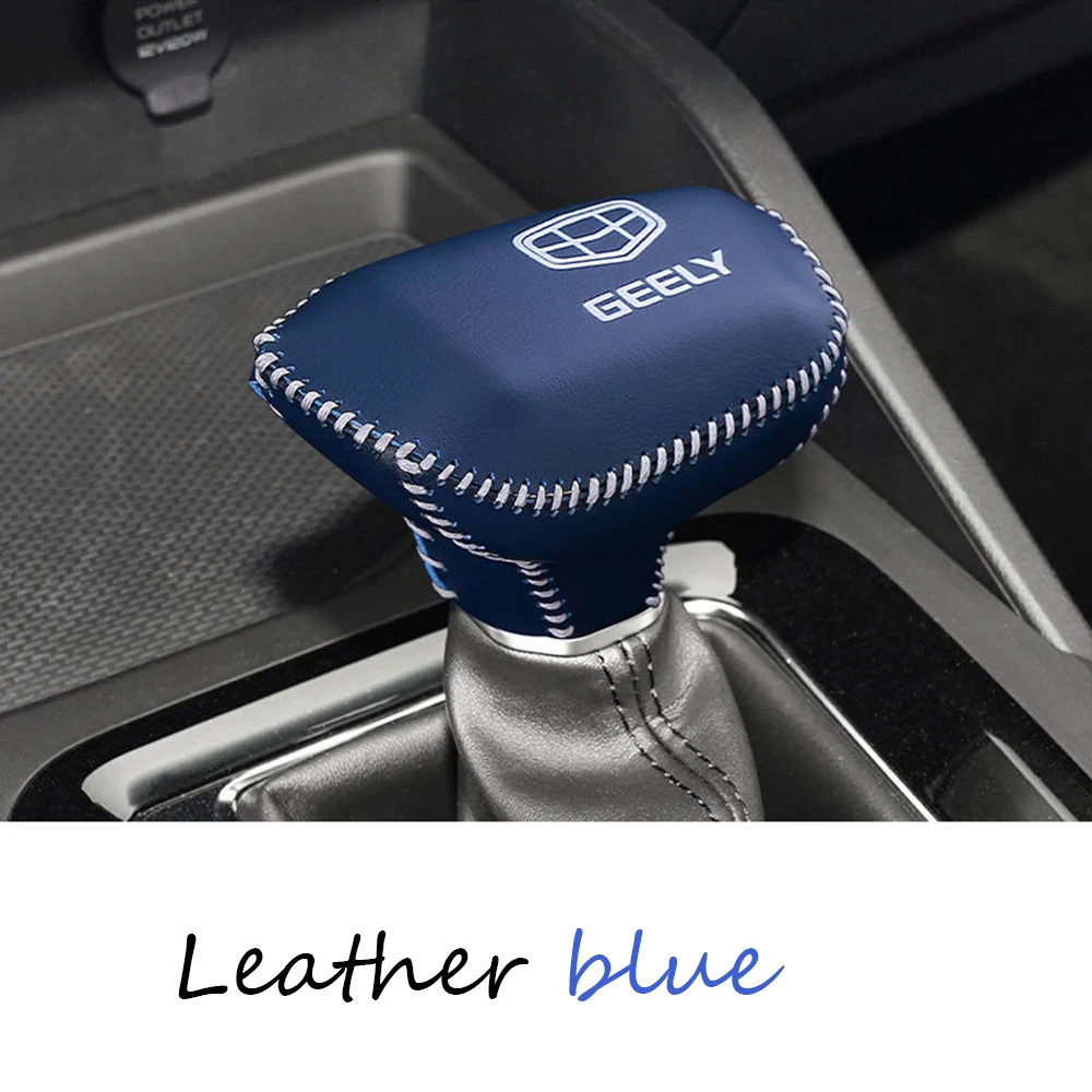 

Leather For Geely Emgrand 4th 2022 2023 Car Armrest Anti-dirty Pad Cover Gear Shift Collars Handbrake Cover Accessories