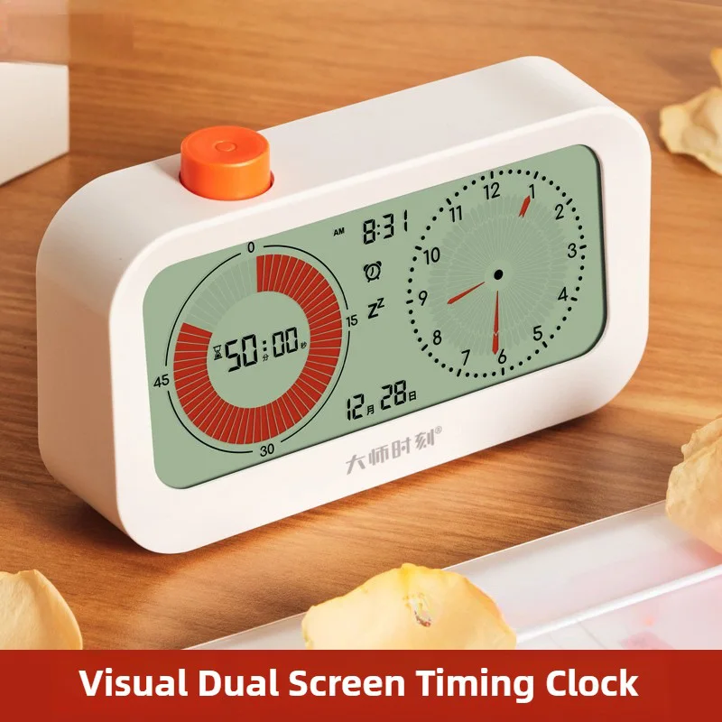 

Digital Productivity Visual Timer Count Up/Down Function Alarm Calendar Display Clock Snooze Setting Sound Reminder Kids