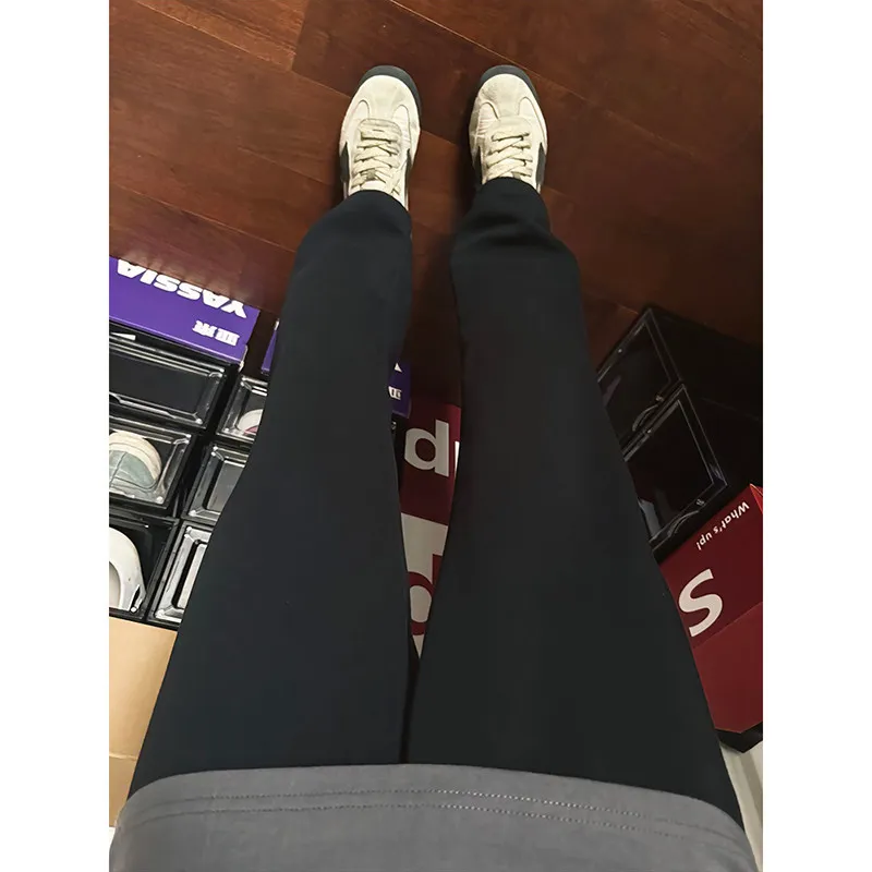 

Bla American Sle Casual Sweatpants Men's Autumn Winter Youth Sports Straight Leg Drape Slimming Long Pants
