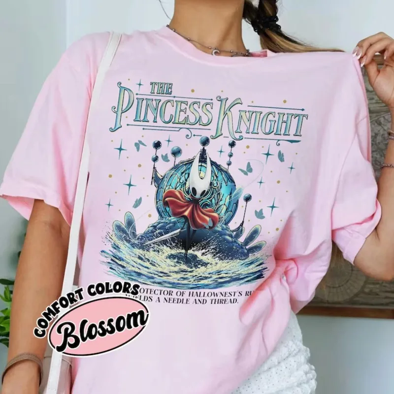 Silksong Video Game Comfort Color Shirt Retro Silksong Gaming TShirt The Knight Princess Indie Game Graphic Tee Vintage Style