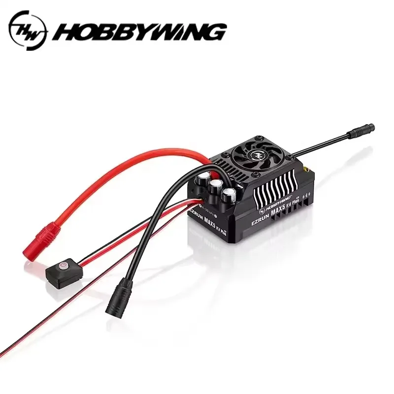 DroMaSsHobbywing EZRUN MAX5 HV Plus G2 330A Sensored Brushless ESC 6-12S Lipo For 1/5 RC Trucks 1/7 1/8 Extreme Speed Model Car