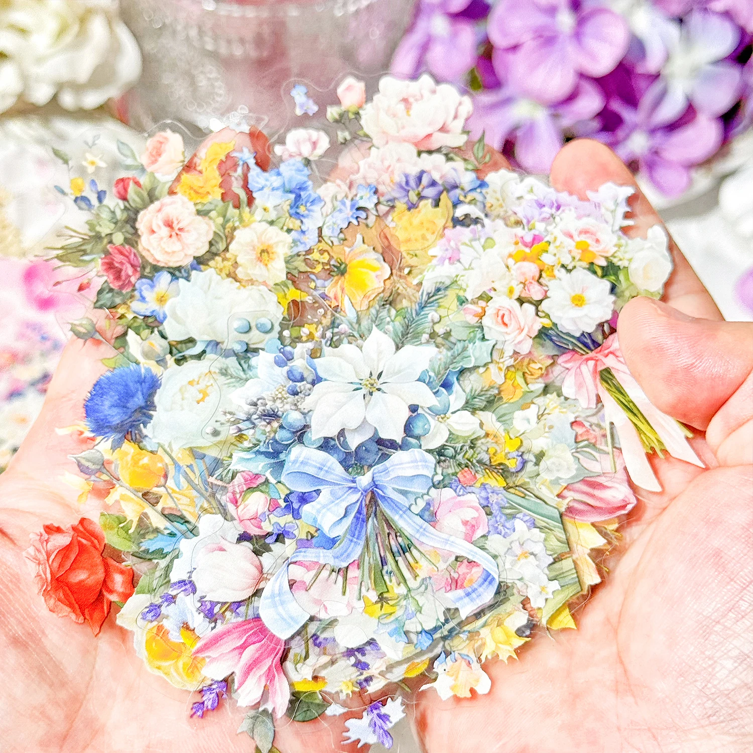 

20/120 шт. кавайные цветы набор наклеек для домашних животных для художественного коллажа DIY мусорные материалы для журнала Скрапбукинг эстетический декор