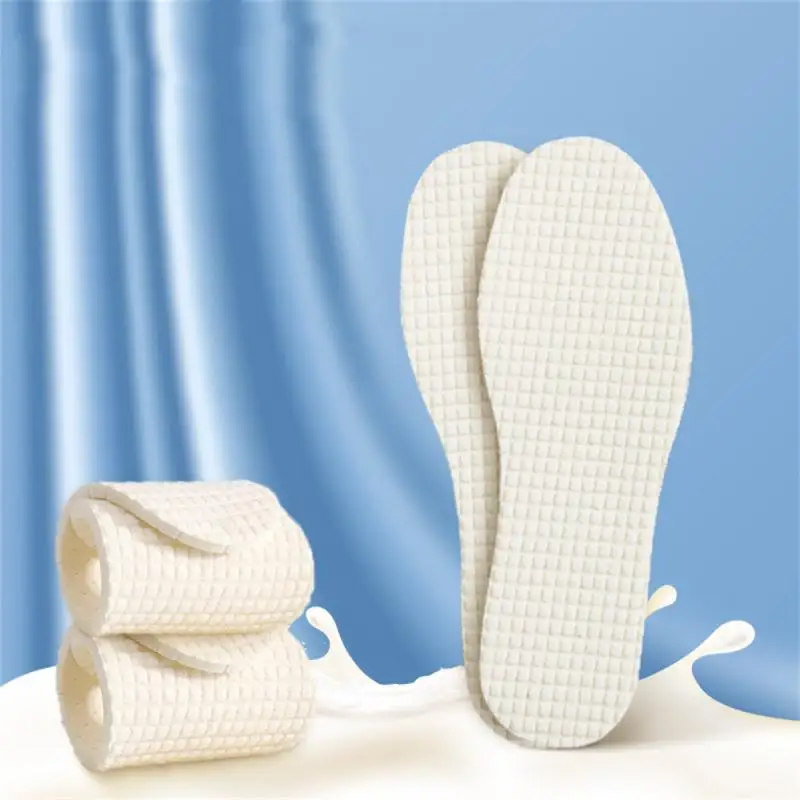 New 1/5/10 Pair/sets Disposable Insoles Nature Wood Pulp Insoles Men And Women Thin Breathable Sweat Soft Comfortable