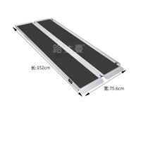 Barrier-Free Ramp Aluminum Alloy Channel Flatbed Trolley Loading Mobile Folding Step Pad Slope Board