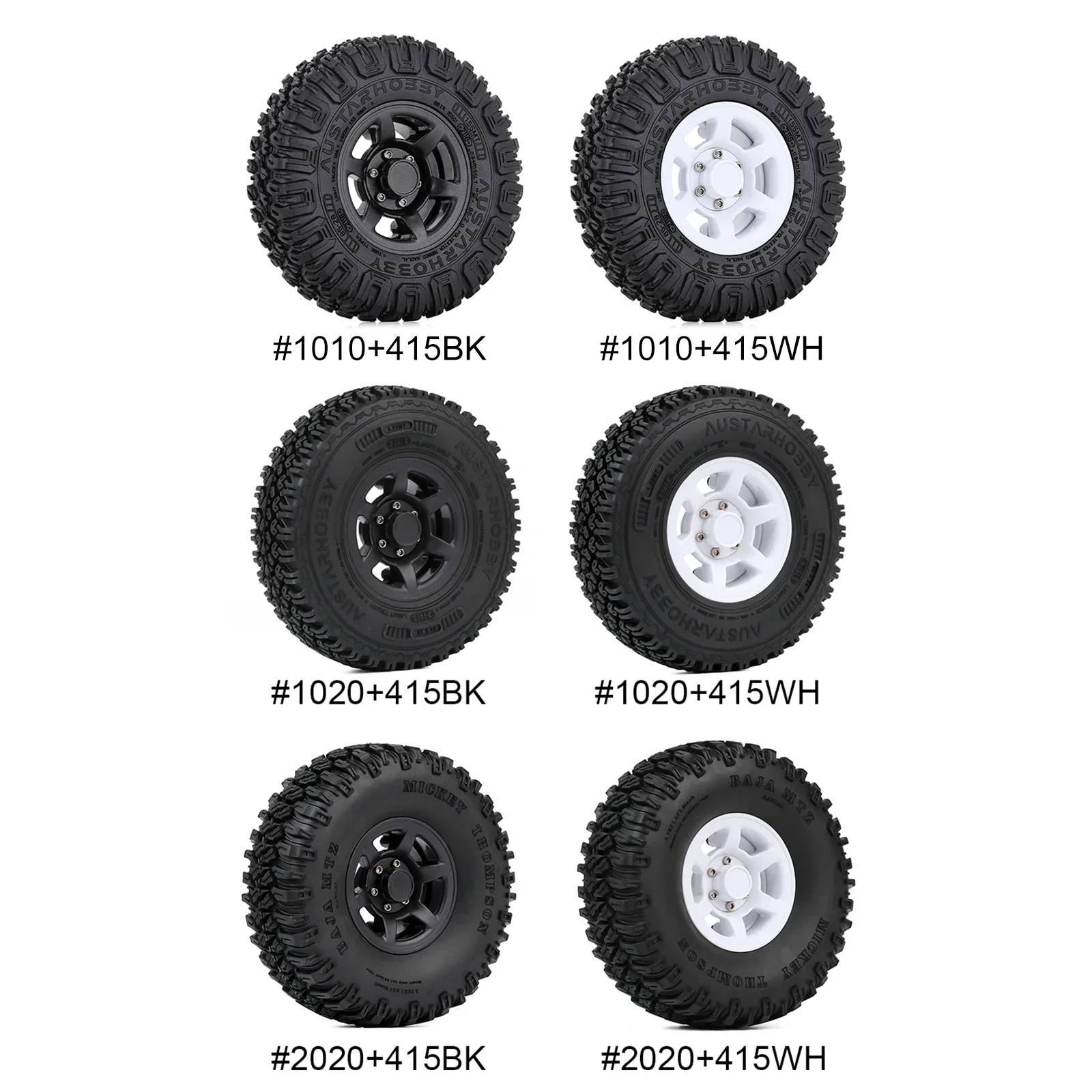 INJORA 4PCS 1.55 Beadlock Plastic Wheel Rim Tires for RC Crawler Car AX90069 Tamiya CC01 LC70 MST JIMNY 1/18 Aixal UTB18 Capra