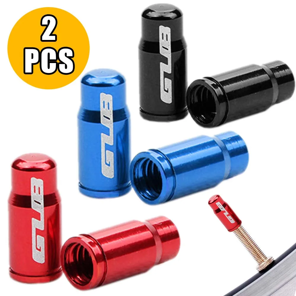 MTB 2pcs Tire Valve Protector Bicycle Accessories Vacuum Bike Tire Caps Aluminum Bicycle Tire Valve Cap Schrader/Presta