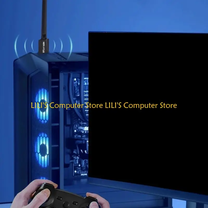 A52B USB Bluetoothcompatible 5.4 Adapter 120M Dongle for PC Wireless Mouse Keyboard Music Receiver Transmitter