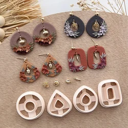 Basic Donut Polymer Clay Cutters | Clay Earring Cutter | Fall Autumn 14K Gold Plated Charms | Polymer Clay Tools | Polymer Clay