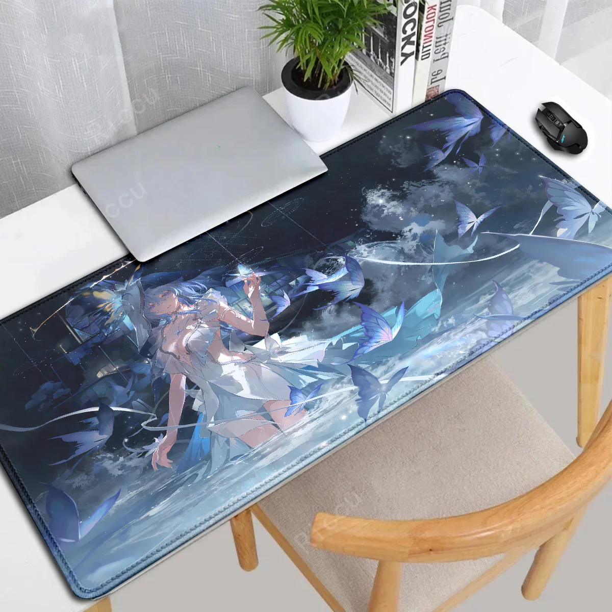 The Shorekeeper Wuthering Waves game mouse pad Game Laptop Play Mat 40x90 Extra Large Kawaii Anime mousepad Gaming Accessories