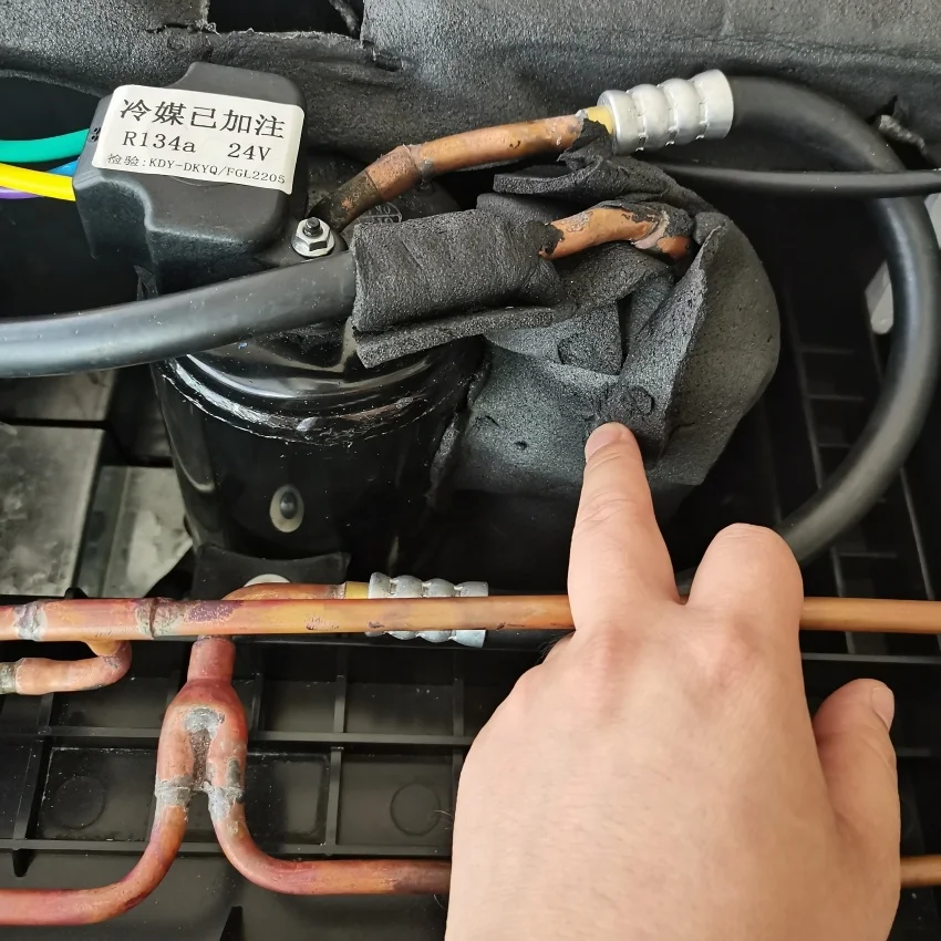 بطارية عالمية جرار المقصورة وقوف السيارات نظام التيار المتناوب تكييف على السطح تيار مستمر 24 فولت شاحنة مكيف الهواء #3