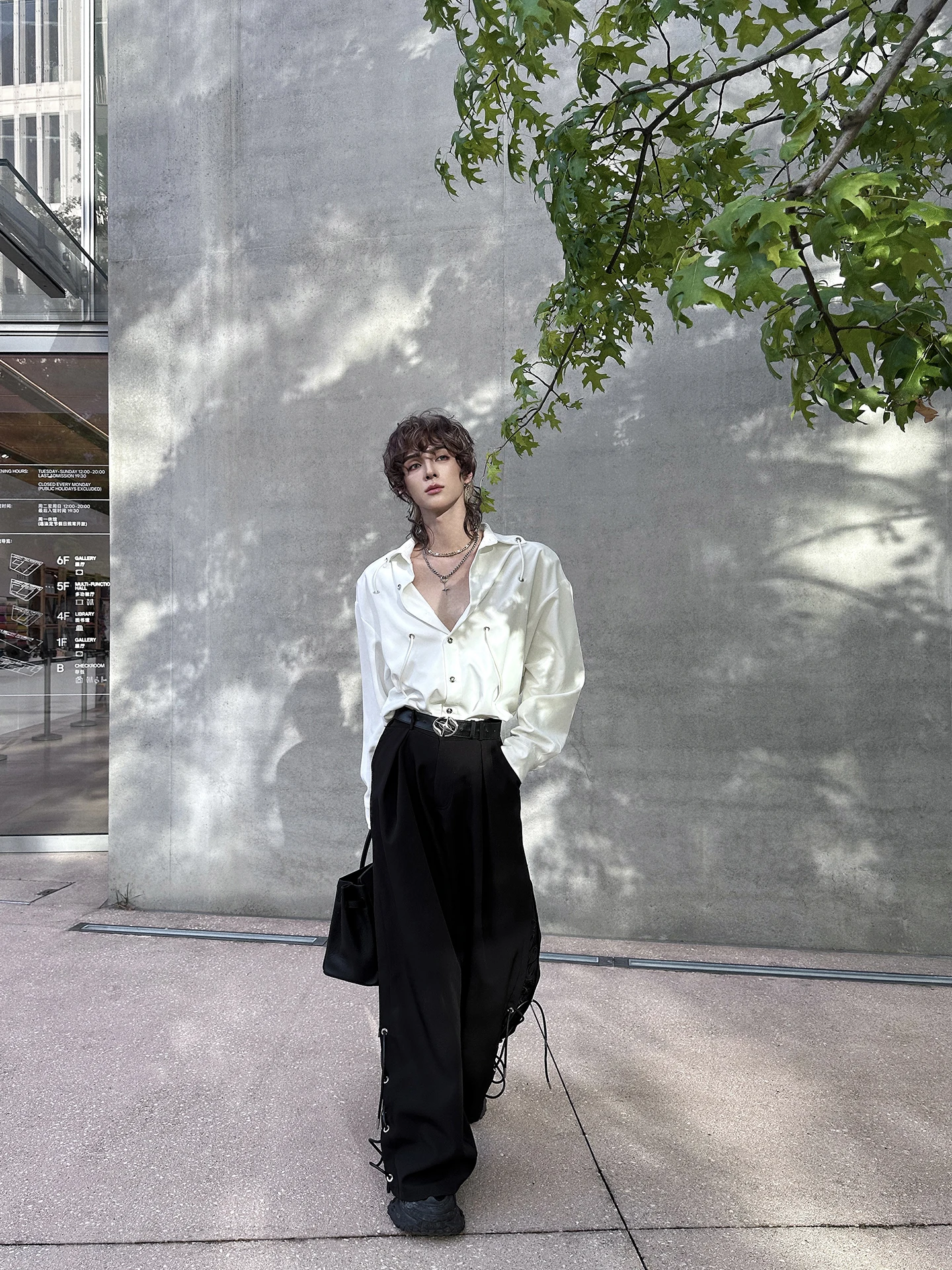 2025 Summer New Fashion Trend Casual Pants Youth Popular Handsome Men Loose Casual Design Sense Long Pants