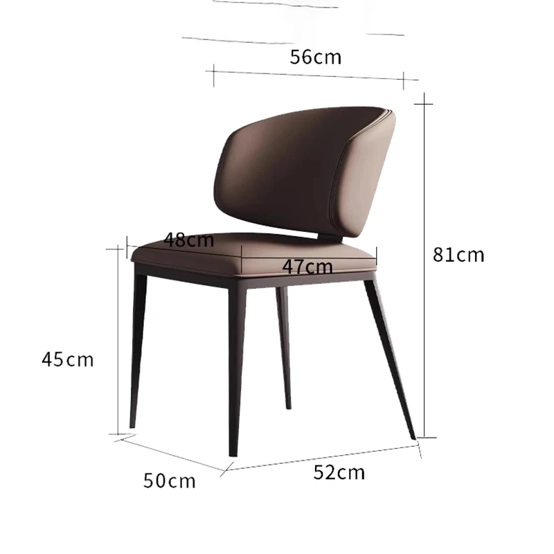 Set Of 2 Luxury Dining Chairs Comfortable Design Luxury Dining Chairs Ergonomic Dining Room Chairs Living Room Furniture