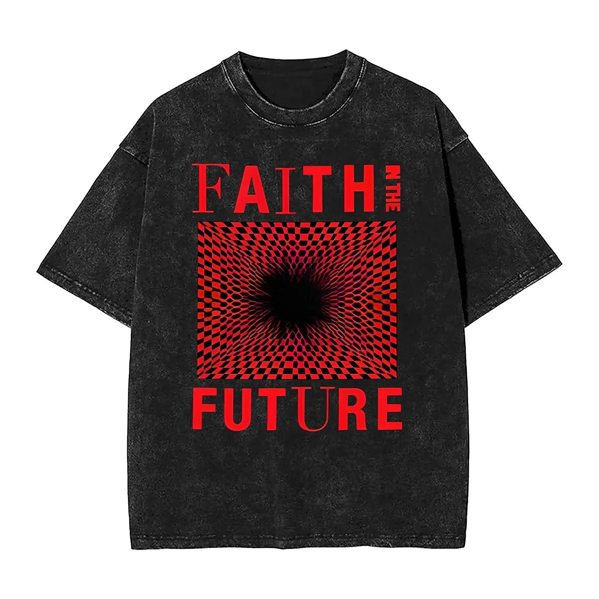 Louis Tomlinsons Washed T-Shirt Man Faith in the Future World Tour Y2K Cotton T-Shirts Summer O Neck Tee Shirt Big Size Tops