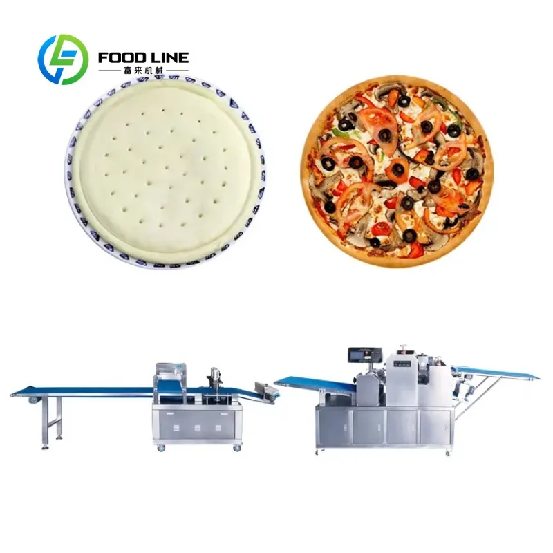 Customized size Latest Technology Automatic Pizza Base Production Line Pizza Base Making Machine Automatic Production Line