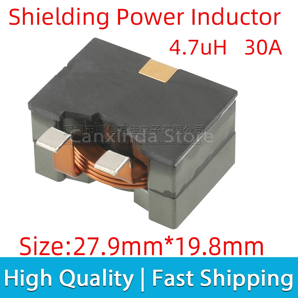 SER2915H-472 SMD SMT Flat Copper Wire Wound Power Inductor Inductance 4.7uH 30A High Current Coils Filter Moulding Shield 3 Pin