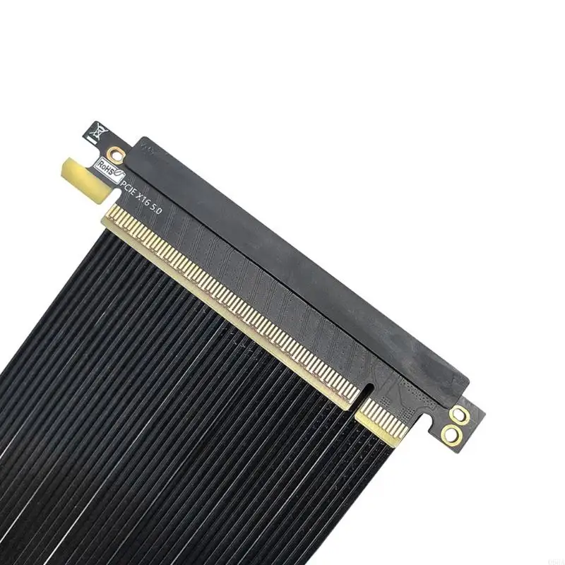 اثنان عكسي pciexpress 5.0 x16 كابل رقيقة 0.9 ملم التصميم المسطح ITXS التحسين 5 سم طول