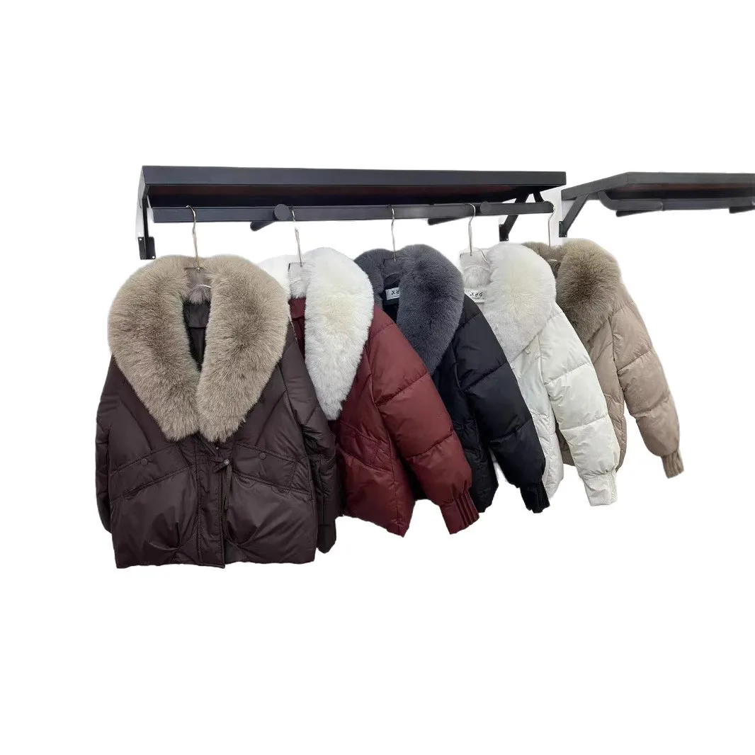 2025 Nieuwe losse dames cropped jas Winter vrouw parka overjas Koreaanse mode vrouwelijke ultralichte warme jas