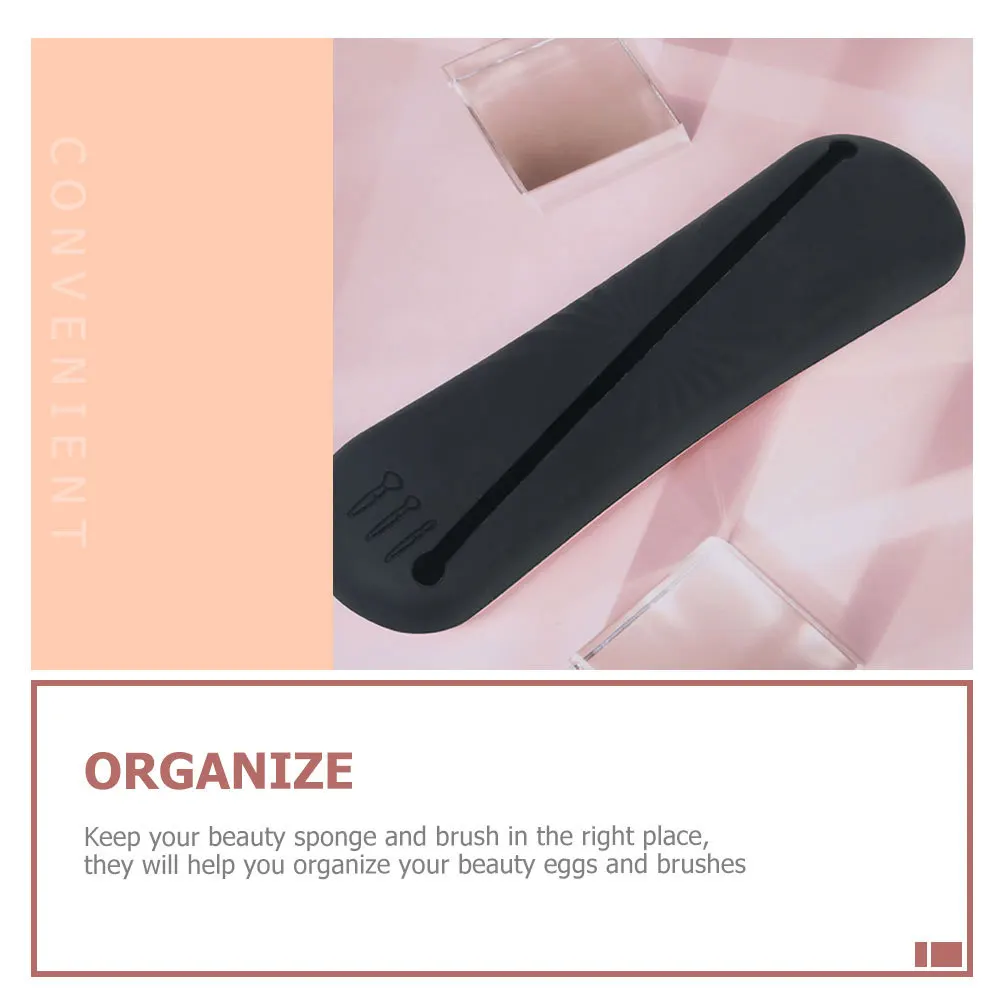 1 set 1 Set Makeup Brush Holder Silicone Sponge Organizer Case For Travel Portable Beauty Tool Storage Ventilation Holes