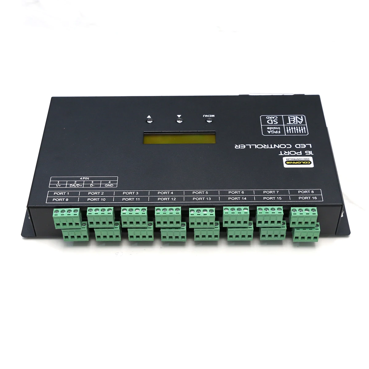 16 Channels Artnet Ethernet To SPI/DMX Pixel Controller DC5-36V For WS2815 WS2811 WS2812 DMX512 Offline SD Effect Player