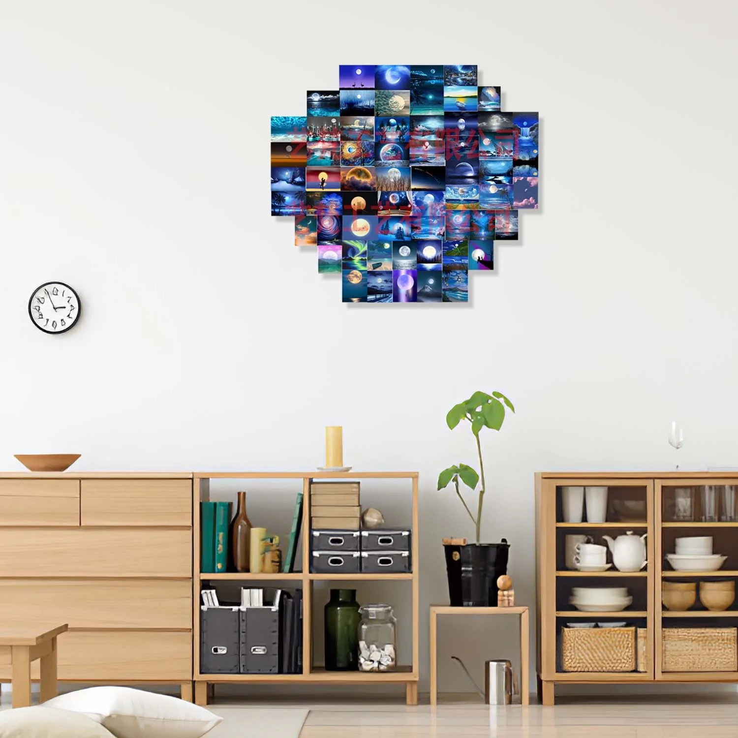 ชุดภาพโปสการ์ดภาพปะติดผนังชุดภาพปะติดผนังโปสเตอร์สวยงามของตกแต่งห้องนอน