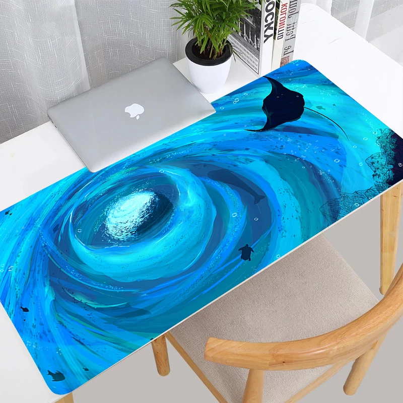 

Underwater World Large HD Mouse Pad Computer Anime New Gaming Accessories Mousepad Laptop Gamer Lock Edge Desk Mat Soft Carpet