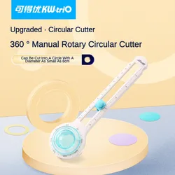 Circular Paper Cutter Scrapbook Cards Circle Shape Cutter DIY 360 Rotary Circle Cutter Round Cutting Knife Office Supplies