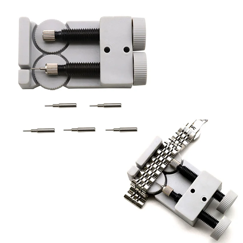 Brandneuer 2068 Uhrenarmband-Einsteller, 2-in-1-Armbandentferner, Demontage und Montage, Werkzeug zur Reparatur von Armbanduhren aus Stahl