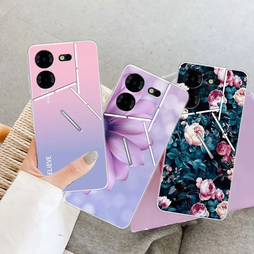 For Tecno Pova 5 Pro Case Cover For Tecno Pova 5 Clear Shockproof Soft Silicone TPU Phone Case Fundas For Tecno Pova 5 Pro Coque