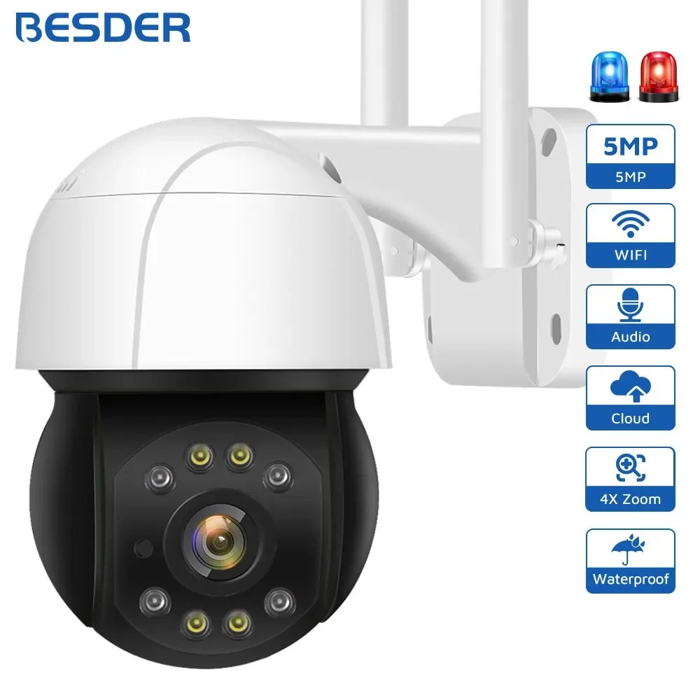 

5MP PTZ Wifi IP Camera Outdoor AI Human Auto Tracking Wireless Camera Audio 2MP 3MP Smart Security CCTV IP Camera Cloud Storage