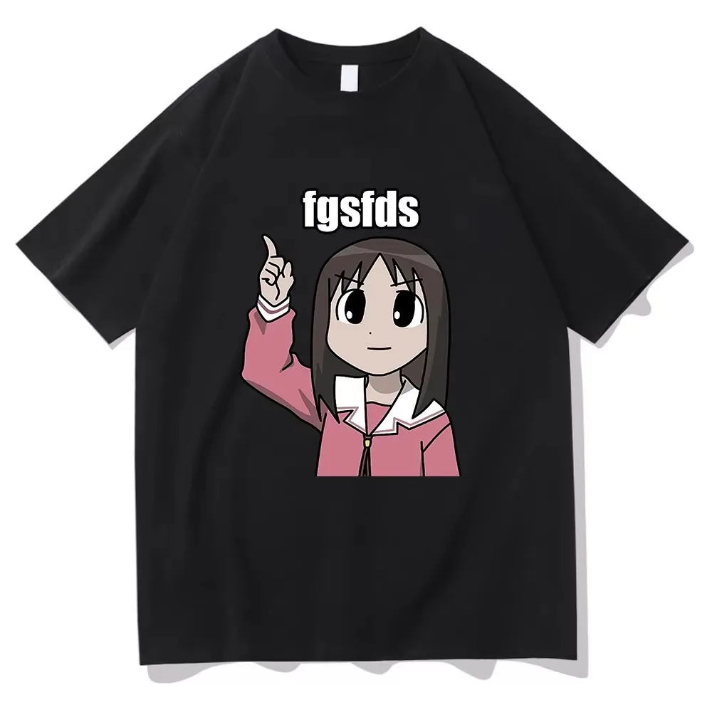 Osaka autista Fgsfds camiseta hombres Harajuku Kawaii Ayumu camiseta Unisex de alta calidad Anime Azumanga Daioh camisetas de algodón