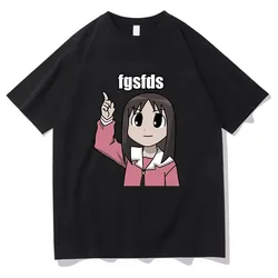 Osaka Autistic Fgsfds T Shirt Men Harajuku Kawaii Ayumu Tshirt Unisex High Quality Anime Azumanga Daioh Cotton Tees Shirts