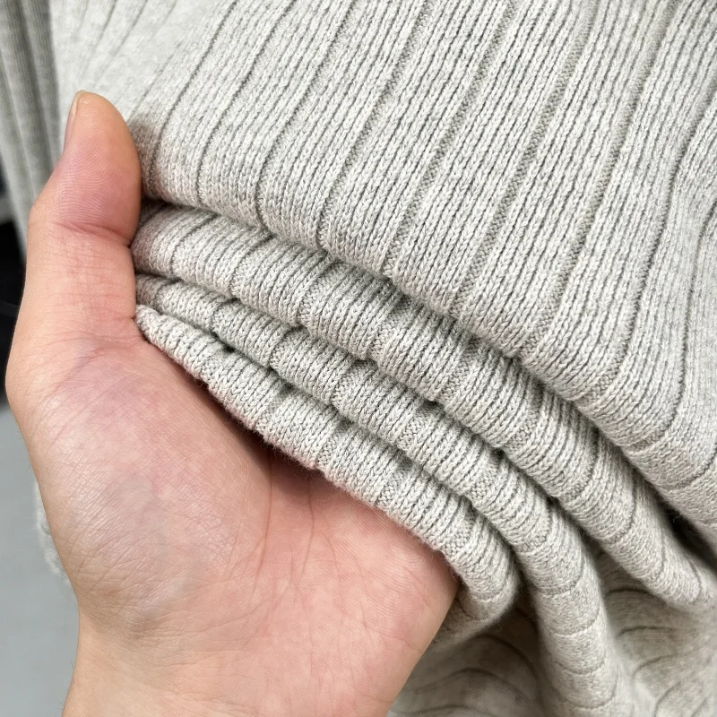 Cotton100% Men's Autumn Winter Long Sleeves Sweater Seagull Neck Keep Warm High Quality T-Shirt Leisure Versatile Men Clothing