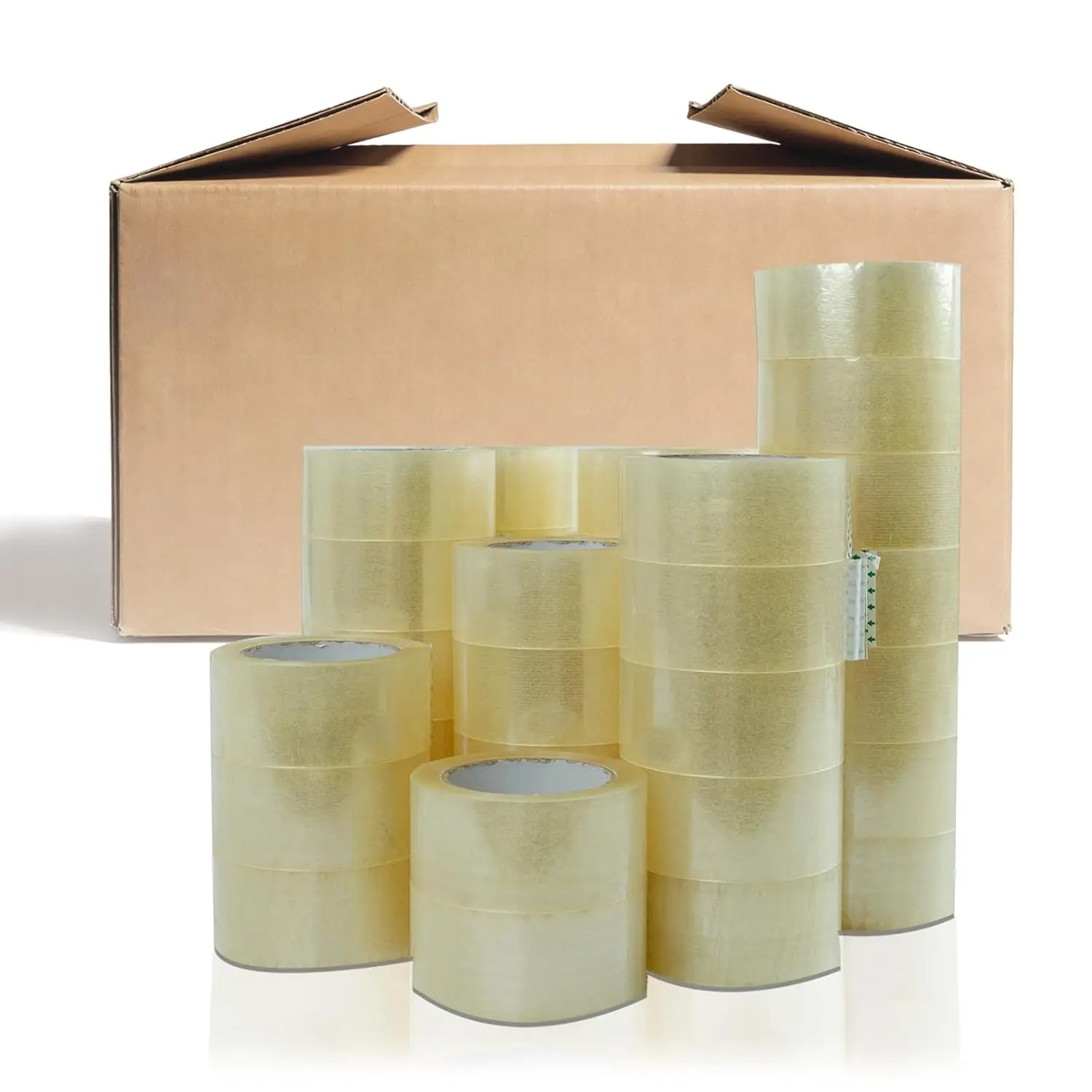 

Heavy Duty Clear Packing Tape 110 Yards Per Roll (36 Rolls) - 2 Inch Width 1.8 Mil Thick, Strong Pressure-Sensitive Adhe