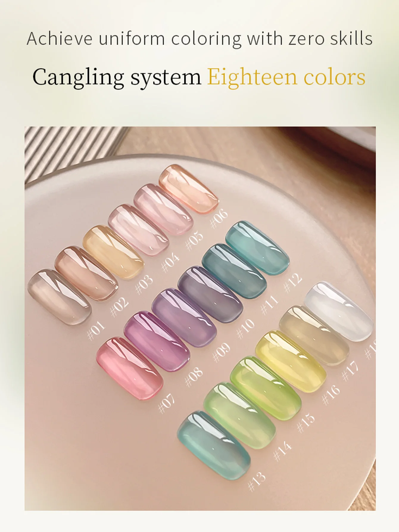 Vernis à ongles Gel 12ML, pur et transparent, même couleur, même bouteille, vernis Gel à tremper, Salon de manucure artistique, bricolage à la maison pour femmes