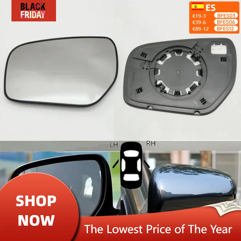 For Renault Koleos 2012 2013 2014 2015 2016 Car Side Rear View Mirror Glass Rearview  Lens Heated