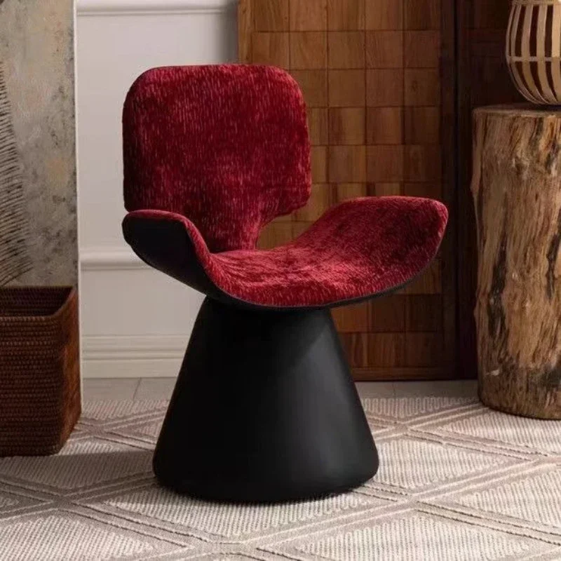 Medieval style makeup stool girls bedroom rotatable makeup chair backrest high value dresser cloakroom chair