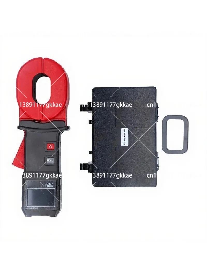 Digital Ground Resistance Meter 2000X LCD Display 0.01-500Ω Auto Ranging Clamp Earth Tester
