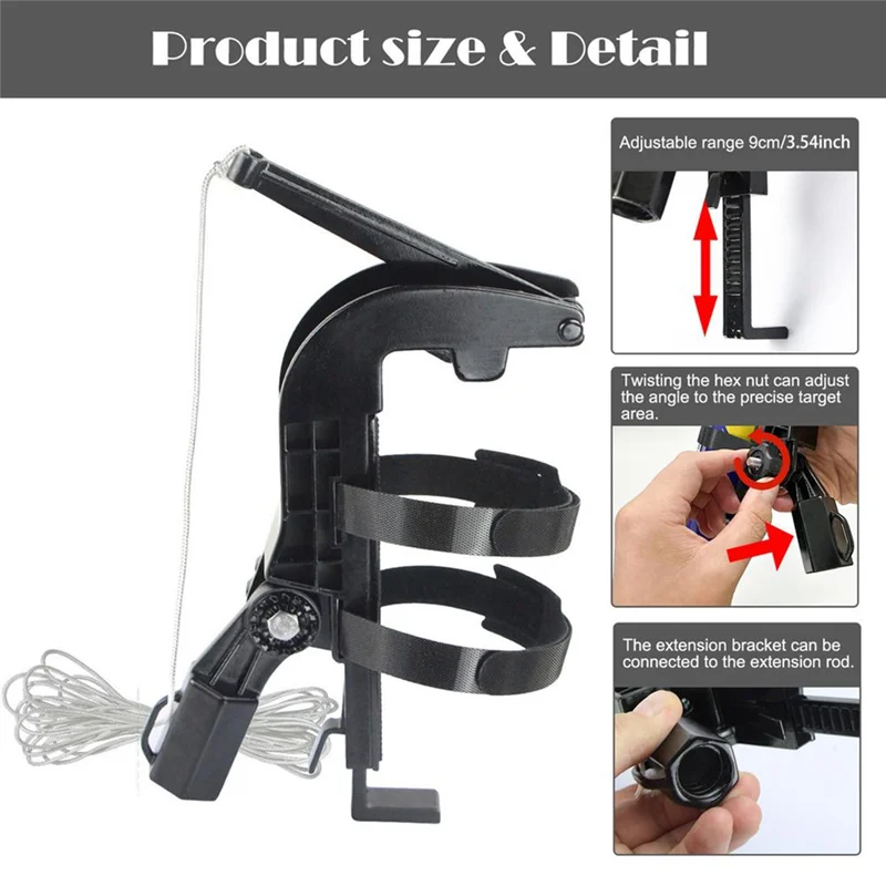 Classy-Sprays Can Extension Pole Adaptor Sprayer Extension Pole Adaptor Adjustable Angle Sprays Extender Adjustment Bracket