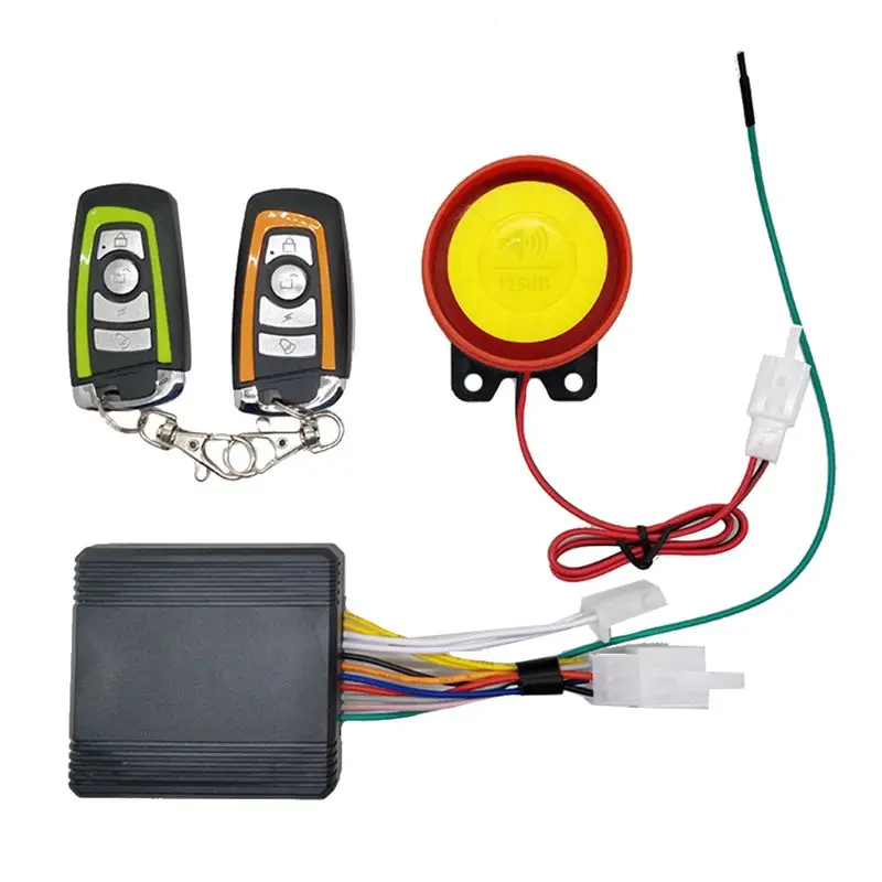Compatible 12V Motorcycle Bike Security Alarm System Motorcycle Bike Scooter Remote Control Anti-Theft