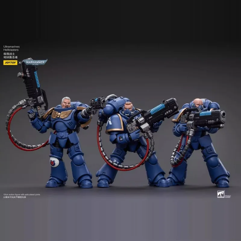 JOYTOY Warhammer 40K Actiefiguren 1/18 Schaal Ultramarines Hellblasters Gelede Militaire Modellen Pop Jongen Speelgoed Ornament Gift