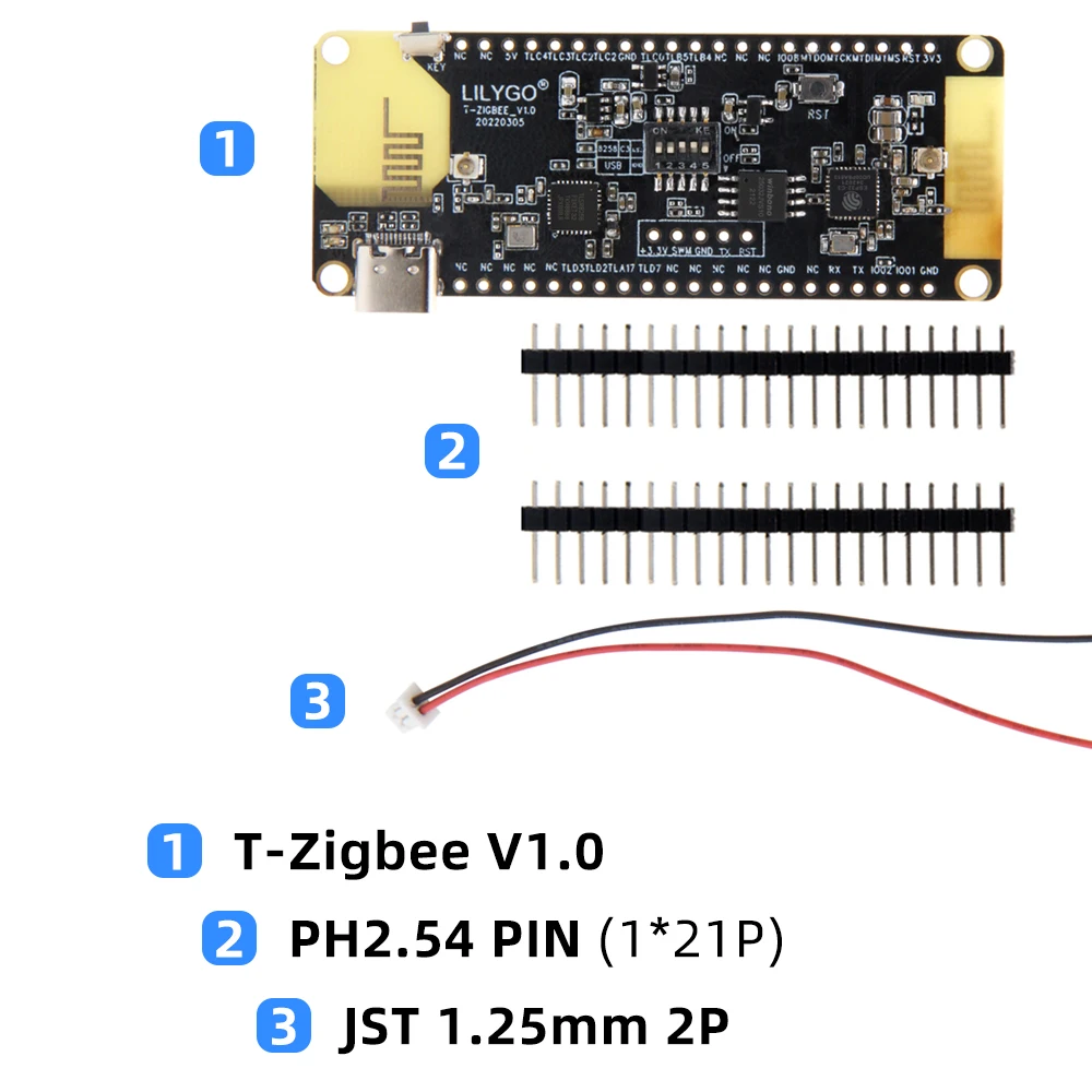 LILYGO® T-Zigbee ESP32-C3 TLSR8258 Zigbee Ultra Low Power IOT Development Board WiFi Bluetooth Smart Control Module For Xiaomi